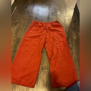 Vintage Red Free People Flare Pants